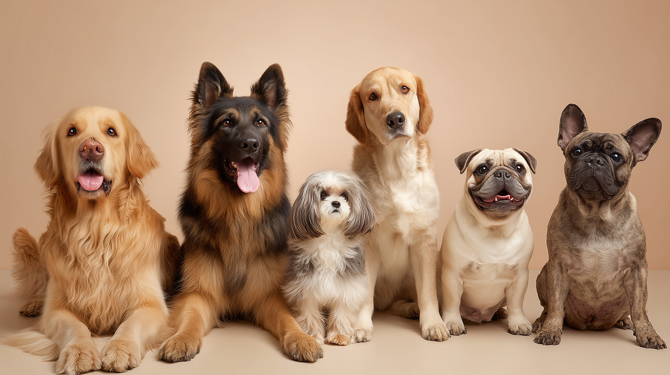 さまざまな犬種たち