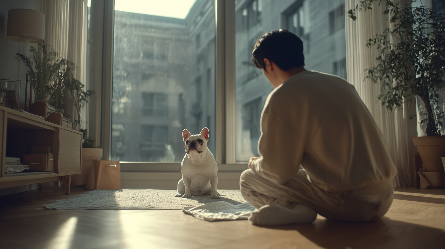 愛犬との穏やかなひと時